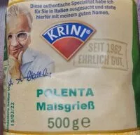 Mängden socker i Polenta Maisgrieß