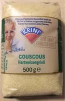 Mängden socker i Couscous Hartweizengrieß