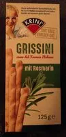 Mängden socker i Grissini mit Rosmarin