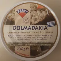 Mängden socker i Handgewickelte Dolmadakia