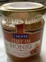 Mängden socker i Zimt im Honig