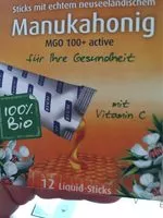 Mängden socker i Hoyer økologisk Manuka-honning Liquid-sticks Mgo 100+ Active