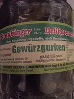 Mängden socker i Gewürzgurken