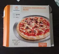 Mängden socker i 3 Pizzas Individuelles Reine