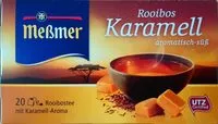 Mängden socker i Meßmer Tee Rooibos Karamell 20 Beutel à 2 G