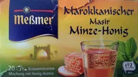 Mängden socker i Meßmer Marokkanischer Masir Minze-Honig