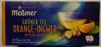 Mängden socker i Tee - Grüner Tee  ORANGE-INGWER