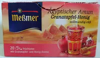 Mängden socker i Ägyptischer Amun Granatapfel-Honig
