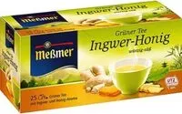 Mängden socker i Grüner Tee Ingwer Honig, 25 Beutel