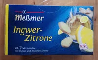 Mängden socker i Kräutertee Ingwer-zitrone