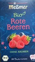 Mängden socker i Bio Rote Beeren
