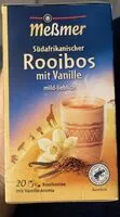 Mängden socker i Rooibos mit Vanille