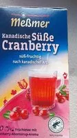 Mängden socker i Kanadische Süße Cranberry