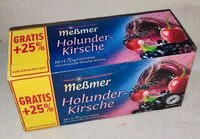 Mängden socker i Holunder-Kirsche Teebeutel