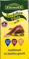 Mängden socker i Sardellenfilets in Öl