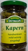 Mängden socker i Kapern, mild-würzig