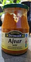 Mängden socker i Ajvar mild