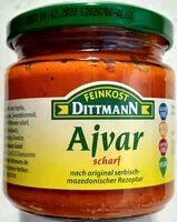 Mängden socker i Ajvar scharf