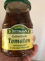 Mängden socker i getrocknete Tomaten