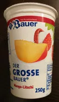 Mängden socker i Der Große Bauer Mango Litschi