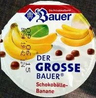 Mängden socker i Der große Bauer Schokobälle-Banane