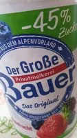 Mängden socker i Der große Bauer Waldfrucht Joghurt