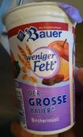 Mängden socker i Der Grosse Bauer Birchermüsli