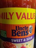Mängden socker i Uncle Ben's sweet and sour sauce