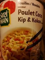 Mängden socker i Nouilles saveur poulet coco 