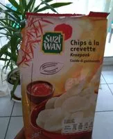 Mängden socker i Chips crevette Suzi Wan 50 g