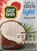 Mängden socker i Lait de coco light