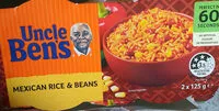 Mängden socker i Uncle Ben's Mexican Rice and Beans