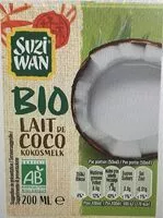 Mängden socker i Lait de coco