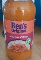Mängden socker i Ben's original medium curry