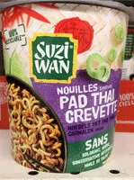 Mängden socker i Nouilles saveur Pad thaï Crevettes