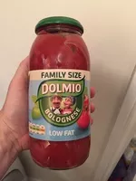 Mängden socker i Dolmio Low Fat Bolognese Sauce