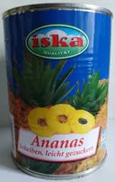 Mängden socker i Ananas Scheiben