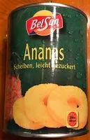 Mängden socker i Ananas in Scheiben