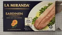 Mängden socker i Sardinen in Sonnenblumenöl