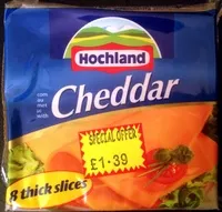 Mängden socker i Hochland cheddar