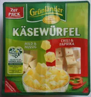 Mängden socker i Käsewürfel