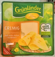 Mängden socker i Grünländer Käse - Cremig