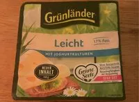Mängden socker i Grünländer Leicht - Käsescheiben mit Joghurtkulturen