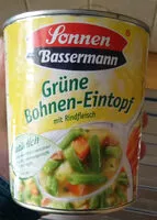 Mängden socker i Grüne Bohnen-Eintopf mit Rindfleisch