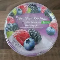 Mängden socker i Frühstücks-Konfitüre Extra, Waldfrucht