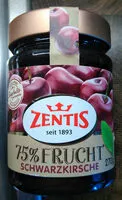 Mängden socker i Zentis 75% Frucht Schwarzkirsche