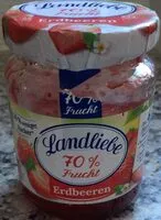 Mängden socker i Erdbeer-Fruchtaufstrich 70%