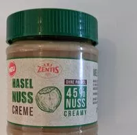 Mängden socker i Haselnuss Creme