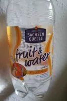 Mängden socker i fruit & water Pfirsich Mango
