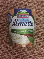Mängden socker i Almette con finas hierbas